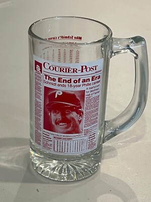 Mike Schmidt Commemorative Retirement Beer Mug - Unique Item Circa 1989