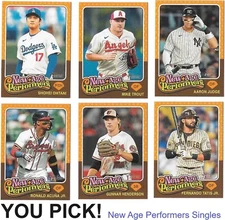 2024 Topps Heritage New Age Performers Inserts YOU PICK/CHOOSE Complete Your Set