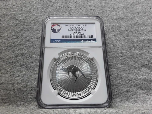 2016P AUSTRALIA $1 KANGAROO MS70 EARLY RELEASES NGC CERTIFIED