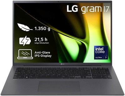 LG gram 17'' Core Ultra 7 155H 32GB/2TB SSD Win11 grau 17Z90S-G.AD7CG