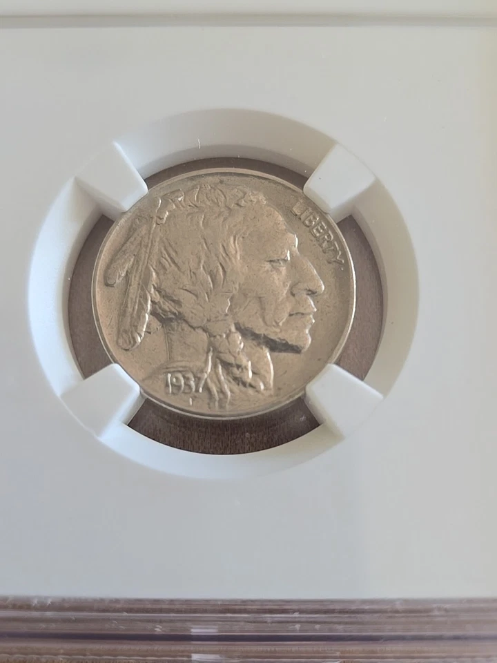 1937-P  BUFFALO NICKEL  NGC AU DETAILS "CLEANED" - Image 2 of 4