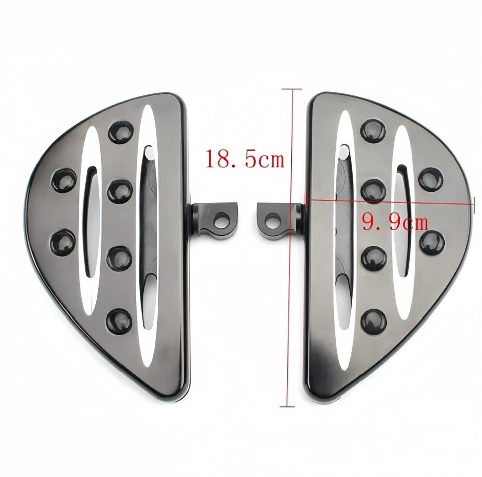 Black Cut-Out Rear Foot Pegs for Harley Electra Glide FLHTC 1983-2015 (1 Pair) - Imagem 2 de 4