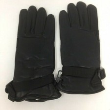 NEW BLACK LEATHER WINTER Weather LINED AND INSULATED Gloves, MEN'S SIZE Medium
