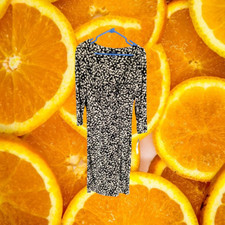 New Chaps Black and White Dress Size Medium