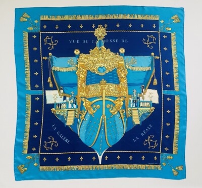 HERMES Vintage Seidenquadrat ''La Réale'' 1990 von Hugo Grygkar