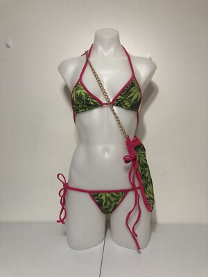 Leaf Print Two Pc With Money Bag