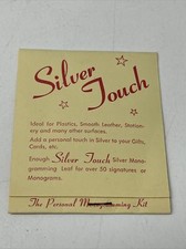 VINTAGE SILVER TOUCH SILVER MONOGRAMMING JOHN DUDLEY 1960s CALLIGRAPHY