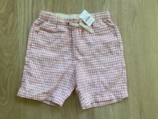 Crewcuts Boys Pink Check Shorts Age 12 BNWT