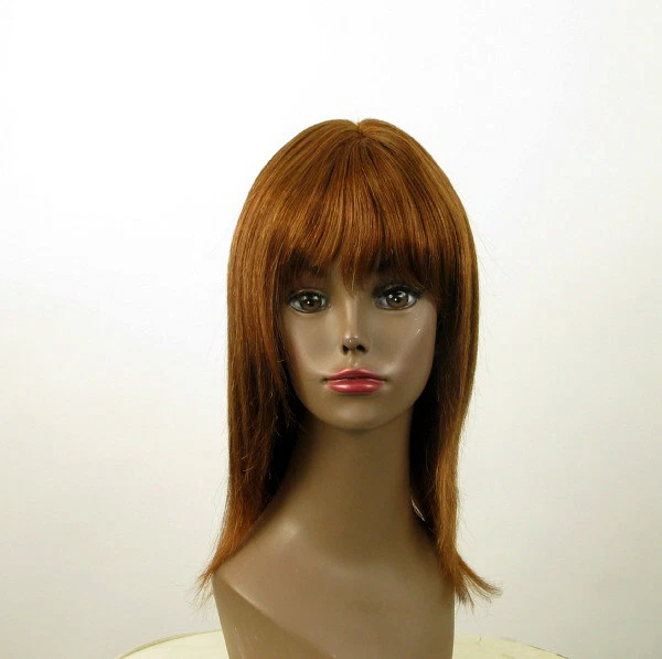 Perruque Afro Courte En Cheveux Naturels - Couleur Cuivré Intense - Taille Moyenne - Neuf Avec étiquette