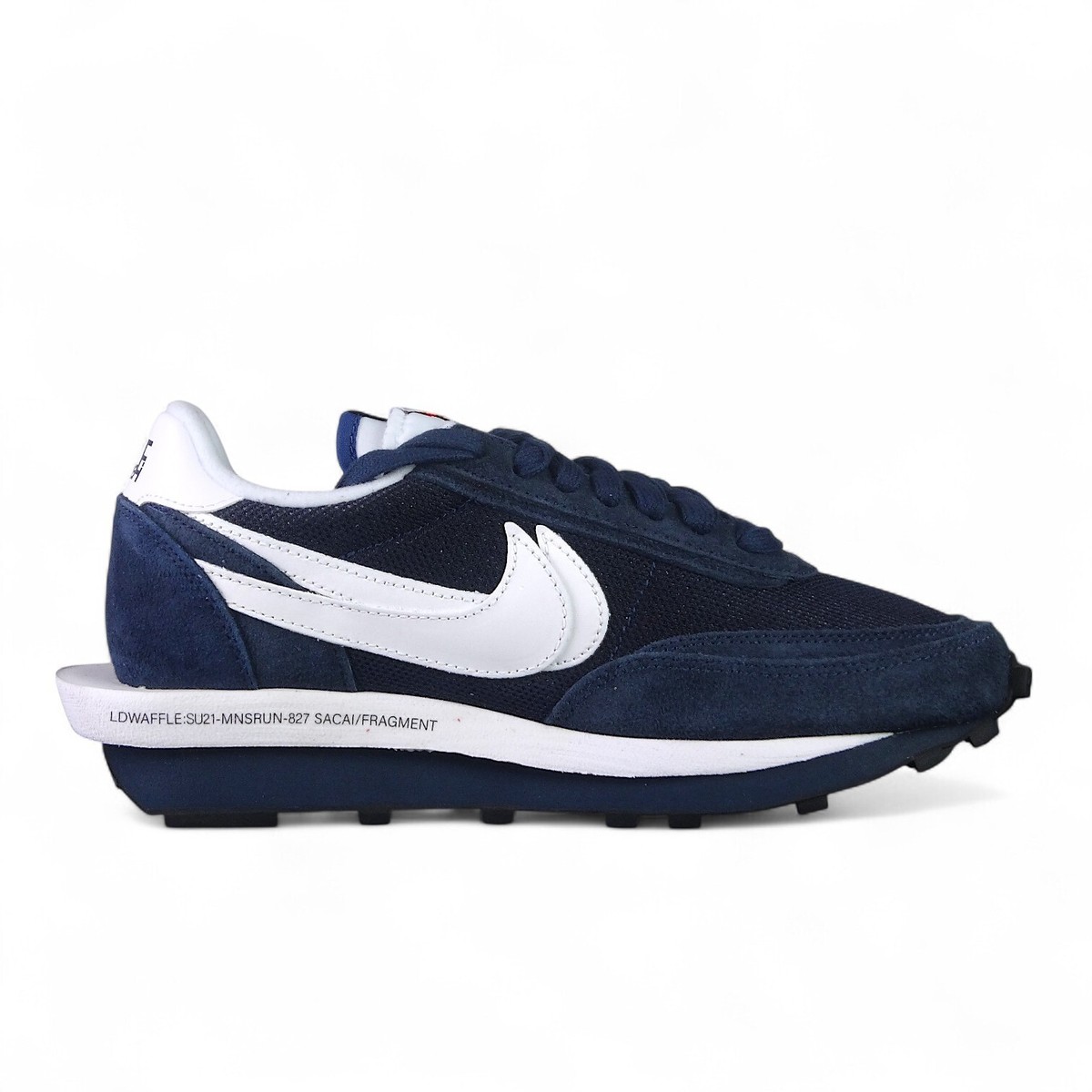 中古　sacai×Fragment×NIKE LDWAFFLE UK7.5 NEW Nike Sacai Fragment LD Waffle SF Blue White Obsidian