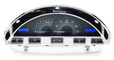 Dakota Digital 1956 Ford Pickup Analog Gauge System Carbon Blue Vhx-56f-pu-c-b