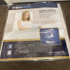 THERAPEDIC COMFORT SUPREME BED WEDGE NEW 24 X 23 X 7"