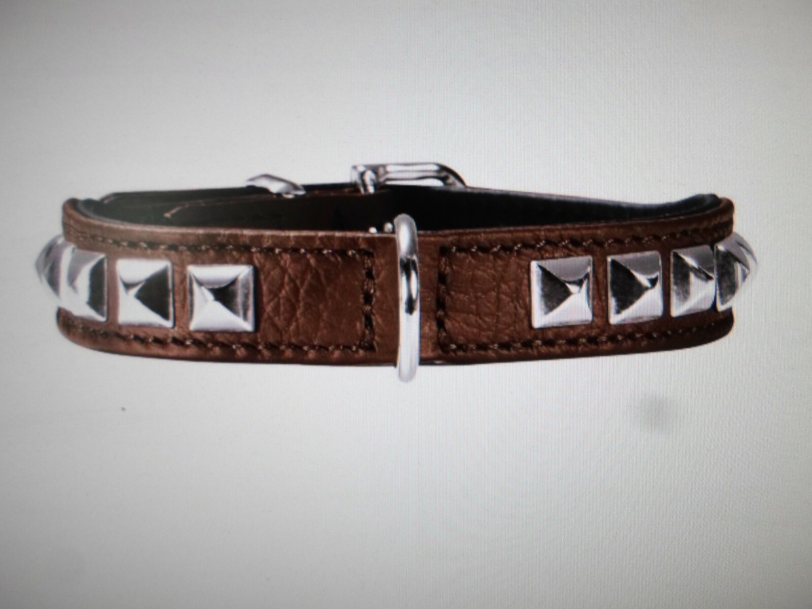 Collier en cuir Hunter Rocky 27 cm marron clair évite irritation très petit chien