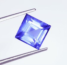 Princess Cut Natural Blue Tanzanite Loose Gemstone 5.77 Ct Tanzanite Gems