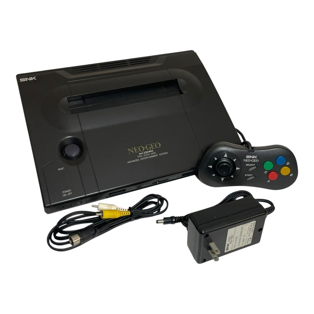 SNK NEO-GEO MAX 330 MEGA 本体 NEO GEO MAX 330 MEGA SNK NEO-GEO PRO-GEAR SPEC セット 中古品 ,充電