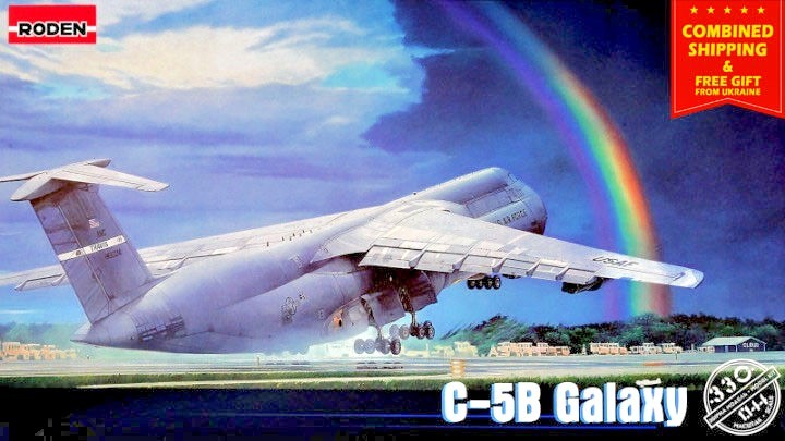 Roden 330 - 1/144 - Lockheed C-5B Galaxy American aircraft plastic