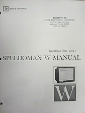 Leeds Northrup Speedomax W Manual Directions 177232 Issue 6
