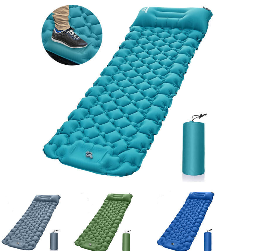 Colchoneta para dormir para acampar, colchón de aire ultraligero autoinflable pa