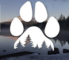 PAW PRINT ADVENTURE Vinyl Decal for SUV Car Truck Bumper Wall Window