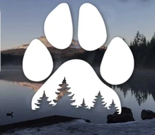 PAW PRINT ADVENTURE Vinyl Decal for SUV Car Truck Bumper Wall Window