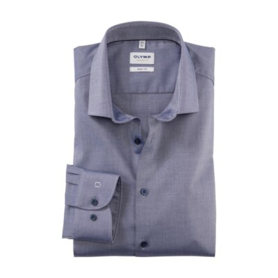 Olympus Level Five Men's Business Shirt Blue 211444 17