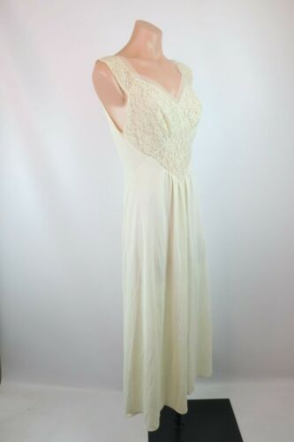 VTG 50s Vanity Fair sz 36 Empire Waist CHEMISE BABYDOLL Long NIGHTGOWN SLIP - Picture 4 of 9