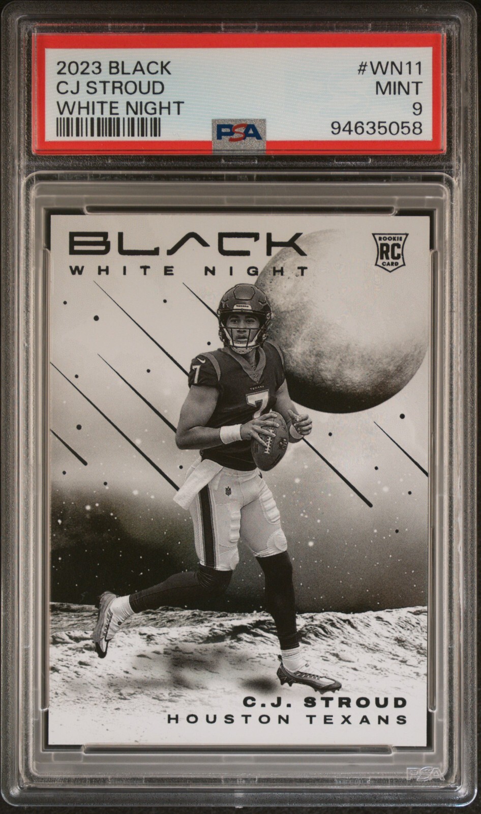 2023 Panini Black White Night #WN11 CJ Stroud - PSA 9