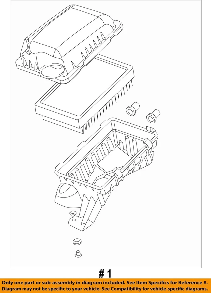 Used Air Cleaner Assembly fits: 2003 Saturn Ion 2.2L opt L61 Grade C - Image 4 of 4