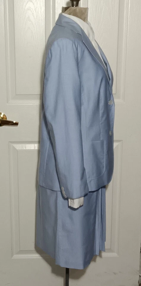 Костюм блейзер Brooks Brothers 346 2 шт. 12 коробок плиссированная юбка 8 с подкладкой Cupro женский - Изображение 3 из 4