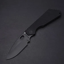 Strider Knives SMF 9Line - Black Aluminum / Black MagnaCut Blade