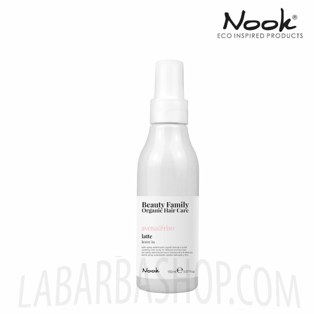 Nook Latte Spray Districante Per Capelli Sottili e Delicati Avena e Riso 150ml