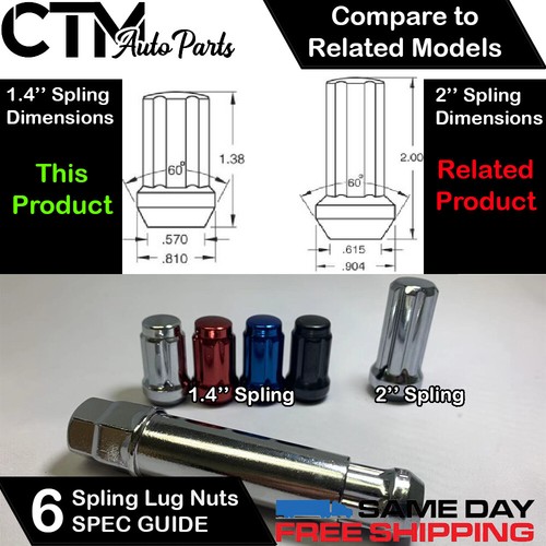 20PC MAZDA 1.4" CHROME 12X1.5 TUNER RACING SPLINE WHEEL LUG NUT+KEY FOR MAZDA - Picture 3 of 3