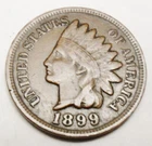 1899 P Indian Head Cent / Penny AVE CIRCULATED **FREE SHIPPING**