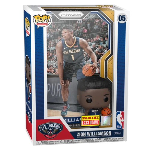 FUNKO POP! TRADING CARD - ZION WILLIAMSON - GOLD PRIZM - PANINI EXCLUSIVE 05 🔥