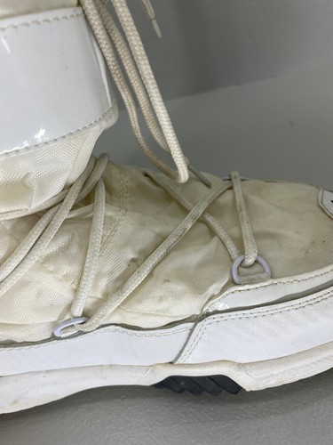 Women's DC Lace Up Snow Boots ALL WHITE Size 8 Lined with Fur - Picture 18 of 18