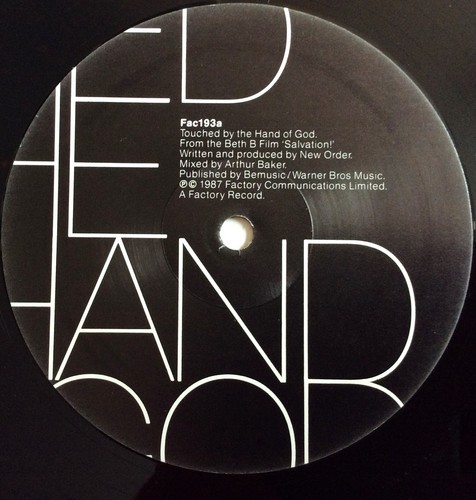 NEW ORDER -Touched By The Hand Of God- UK 12" in Picture Sleeve + Inner (Vinyl) - Bild 4 von 4