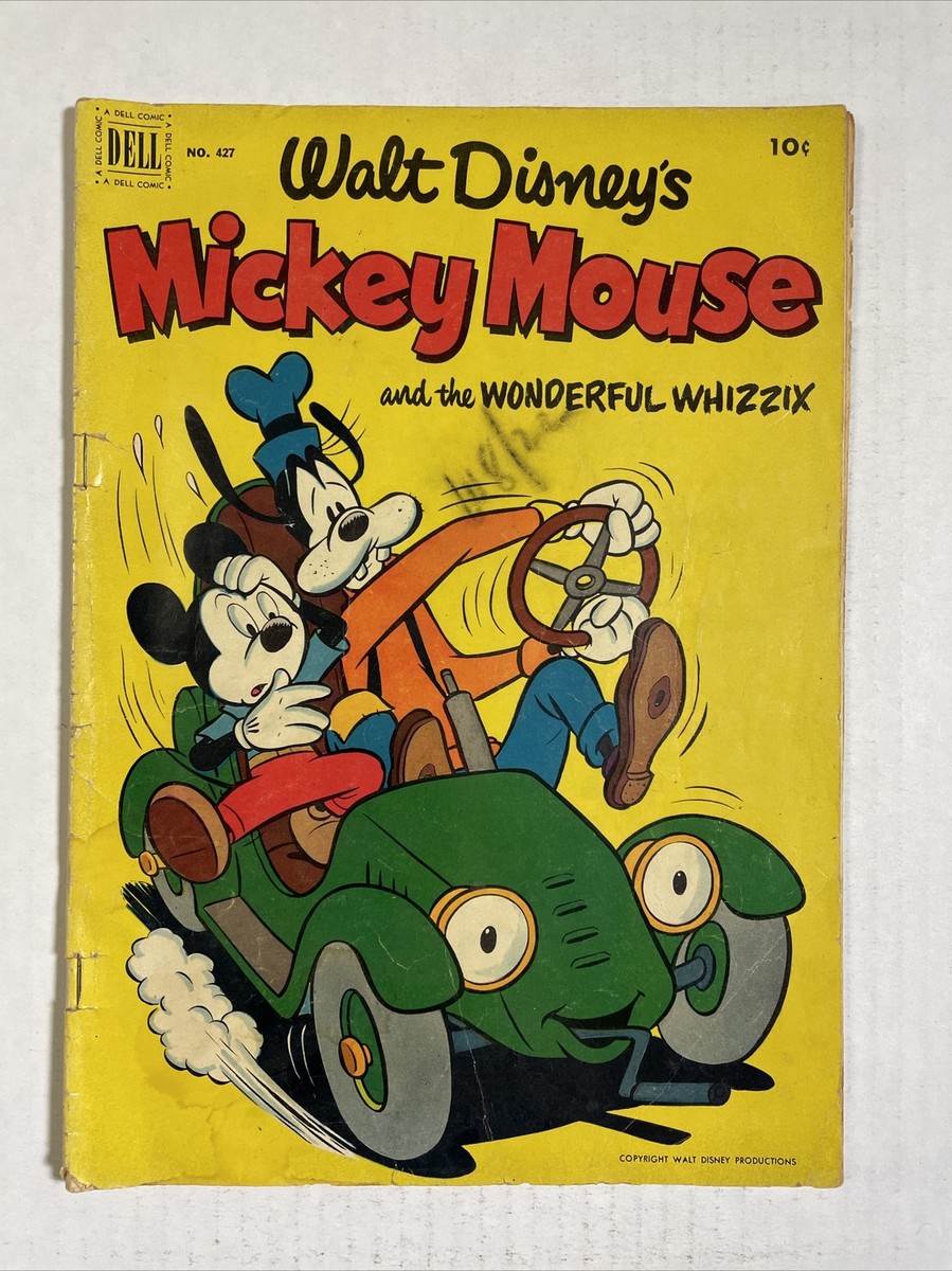 Mickey Mouse and the Wonderful Whizzix 427 G 1952 Dell Comic