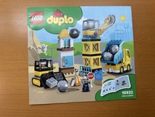 Lego Duplo 10932 Große Baustelle Bauanleitung top Zustand