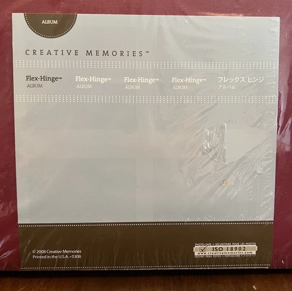 Álbum Creative Memories 12x12 bisagra flexible ciruela/magenta nuevo sellado con 15 páginas nuevas Foto 2 de 4