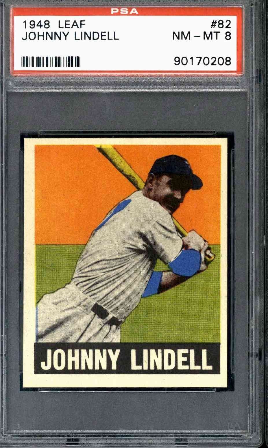 1948 Leaf #82 Johnny Lindell - PSA 8