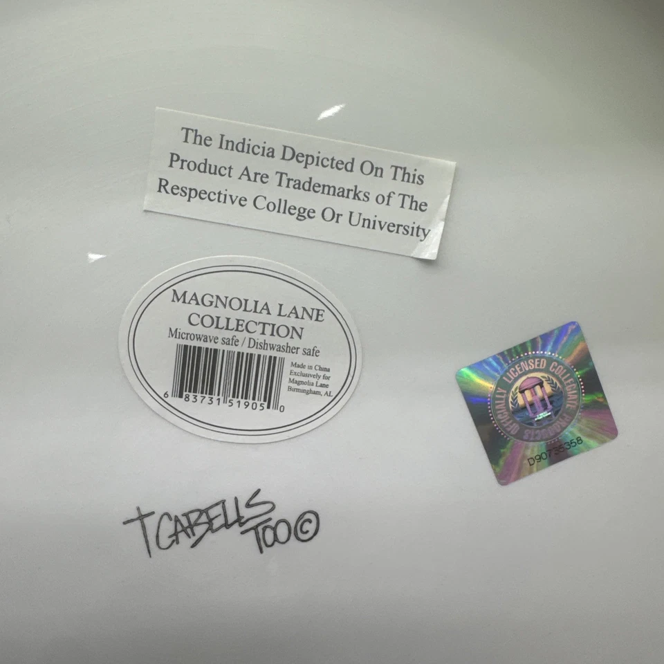 Kentucky Wildcats UK Ceramic Serving Platter 13" Blue White NCAA Licensed - Image 2 of 4