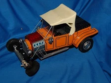 VTG 1960-70's Alps HOT ROD CUSTOM T FORD Battery Operated W/Box Part or Repair