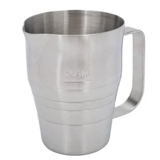 Milk Frothing Pitcher, 24oz Stainless Steel Steaming Pitcher Milk Frother Cup...
