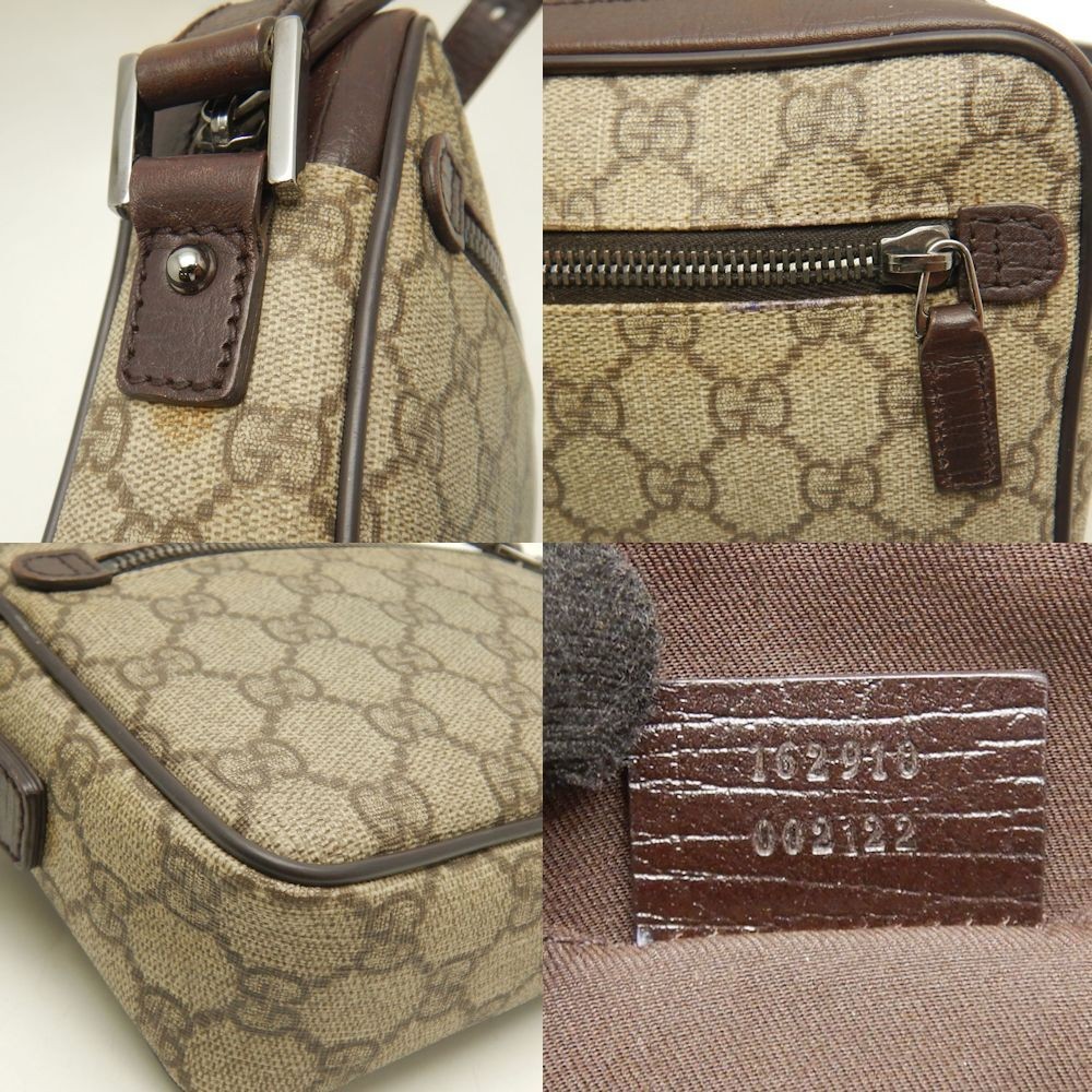 GUCCI 162910 Sherry Line Shoulder Bag GG Supreme Canvas Beige Brown Women s 2535 thumbnail 7