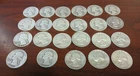 23 Washington Silver Quarters   -1940-1964 - ( Nice) Circulated Condition