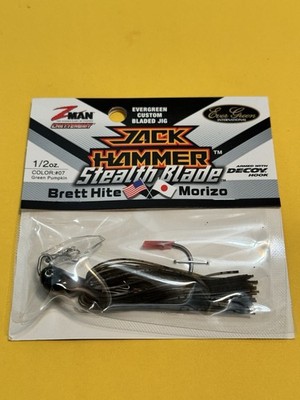 Z-man Stealth Blade Jackhammer Chatterbait 1/2oz Green Pumpkin | eBay