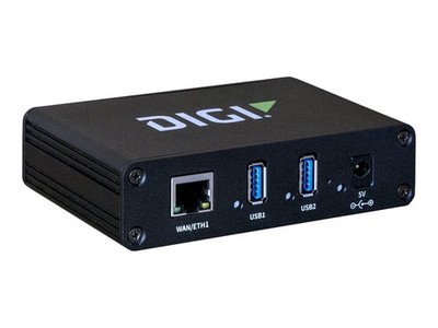 Digi International Anywhere USB/2 plus Hub 1 Gbps 2-Port TCP/IP Ethernet USB 2.0
