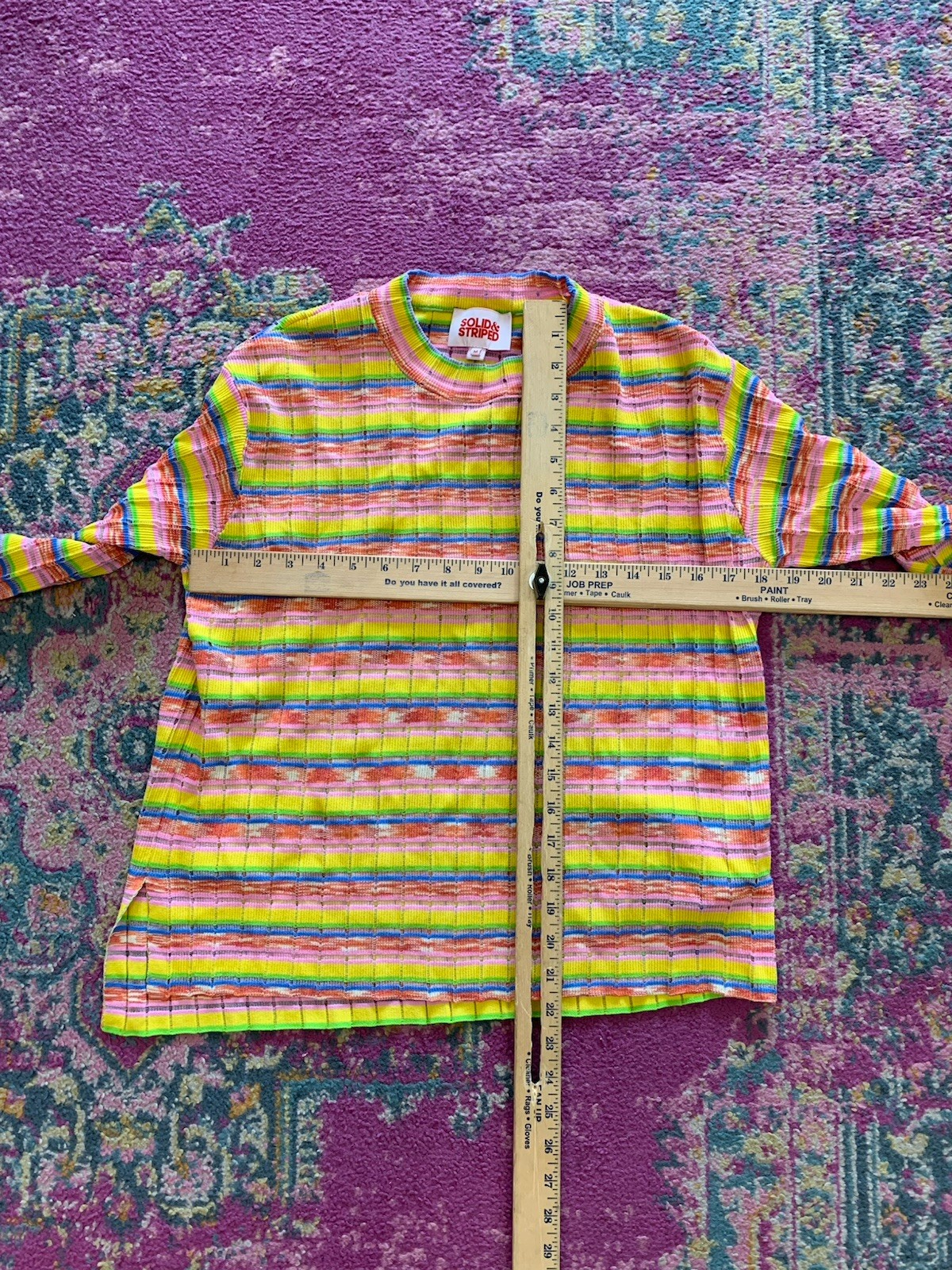 SOLID & STRIPED Max Sweater M Random Spacedye Mul… - image 4