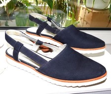 Zanon & Zago Damen Schuhe, Pantolette, Slip On blau, marine, Leder, Gr. 38