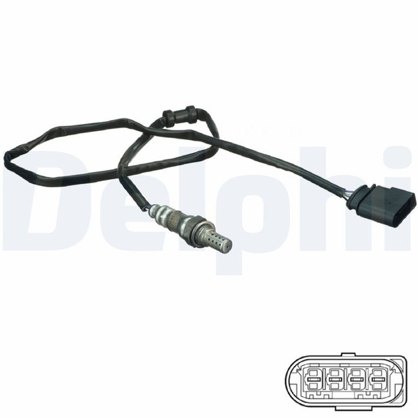 Delphi Lambdasonde Sensor Abgassteuerung ES20178-12B1 FüR Seat Audi VW Skoda A6-image